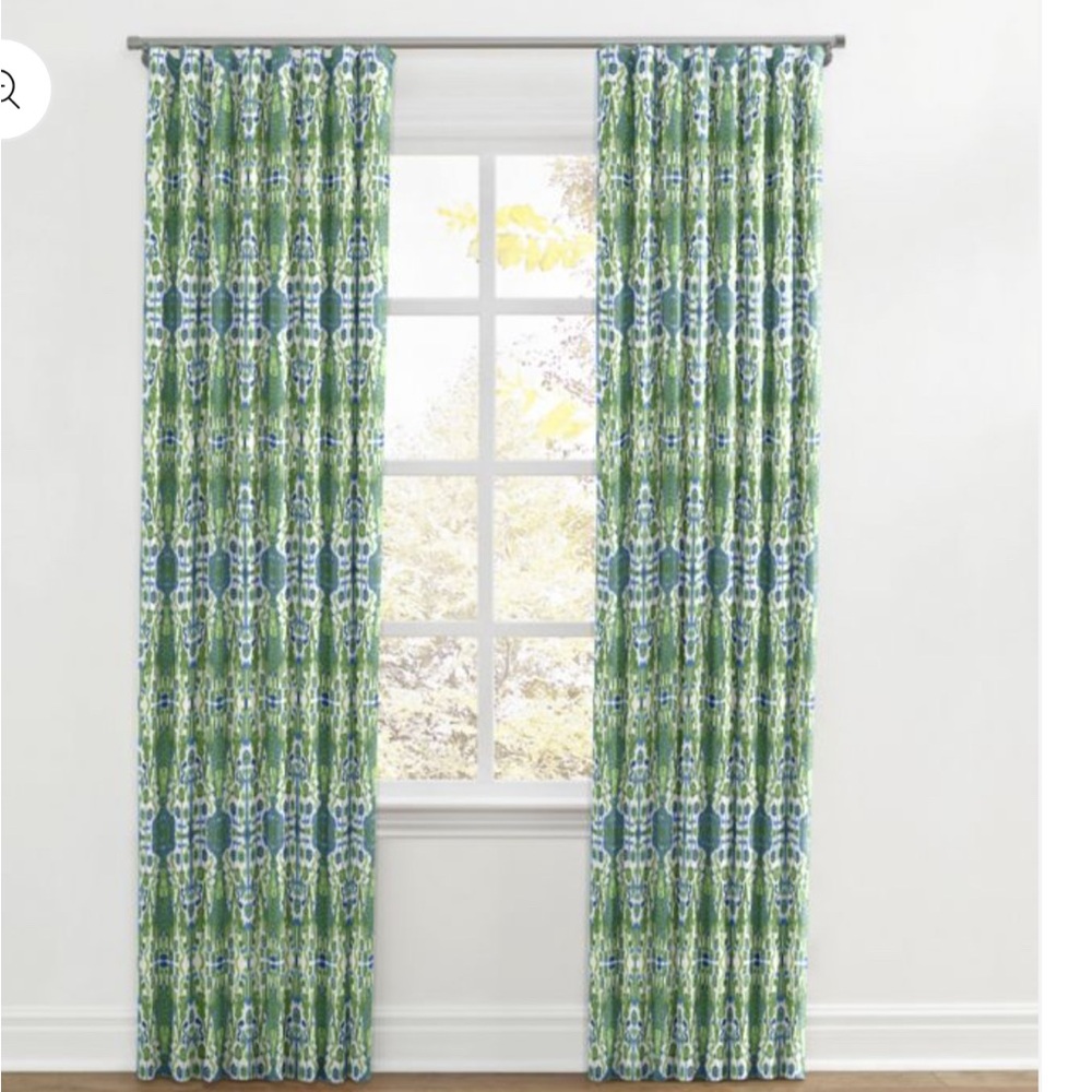 Lacefield Bombay Kelly blackout curtains with Rod pocket 96x50 (2 panels)